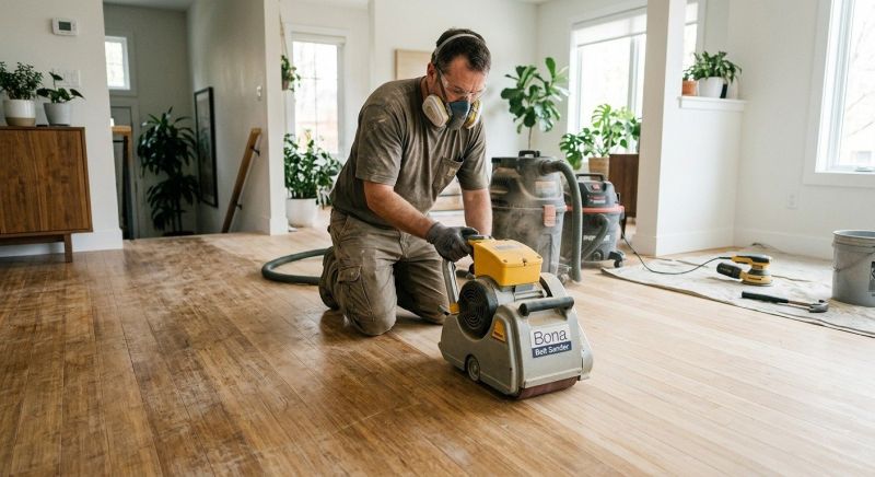Bamboo Floor Refinishing in Kansas City, KS