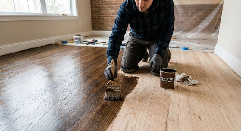 Hardwood Floor Staining in Olathe, KS