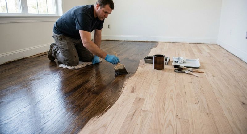 Hardwood Floor Staining in Kansas City, KS