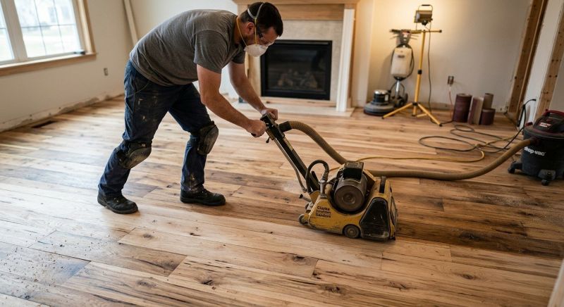 Hickory Floor Refinishing in Overland Park, KS