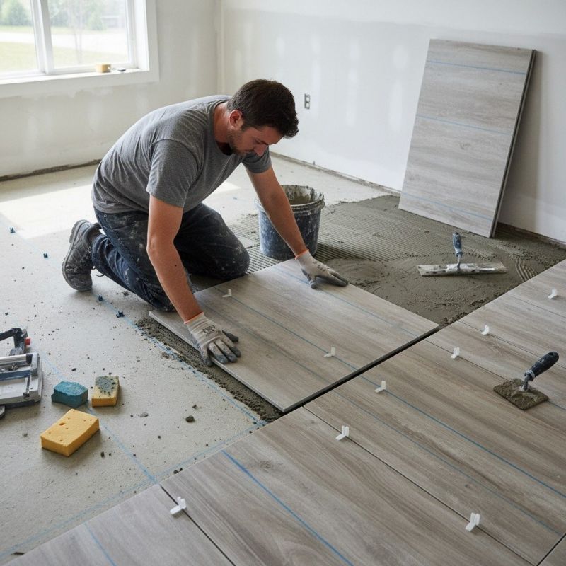 Mosaic Tile Floor Installation in Longmont, CO