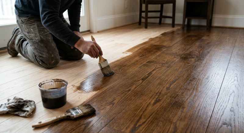 Oak Floor Staining in Alpharetta, GA