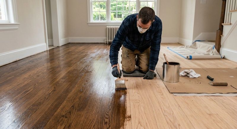Oak Floor Staining in Alpharetta, GA
