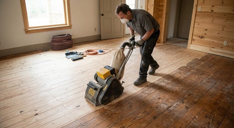 Pine Floor Refinishing in Olathe, KS