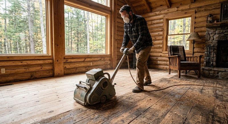 Pine Floor Refinishing in Overland Park, KS