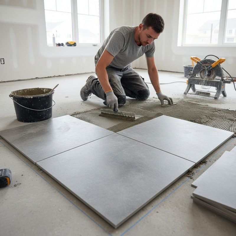 Restroom Floor Replacement in Fredericksburg, VA