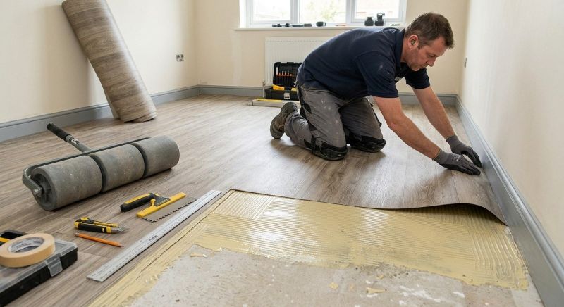 Sheet Linoleum Installation in Manassas, VA