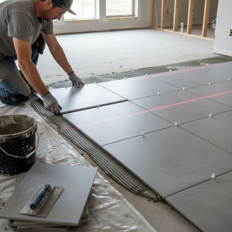 Slate Tile Floor Installation in Loudoun County, VA