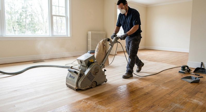 Tiger Wood Floor Refinishing in Alpharetta, GA