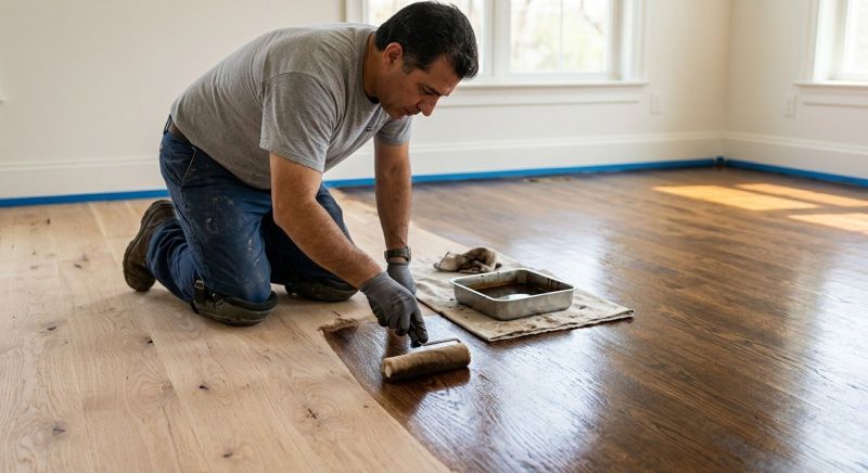 Wood Floor Staining in Kansas City, KS