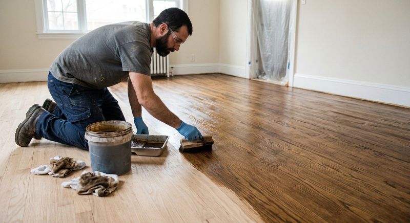 Wood Floor Staining in Kansas City, KS